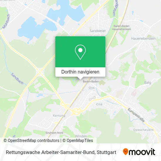 Rettungswache Arbeiter-Samariter-Bund Karte