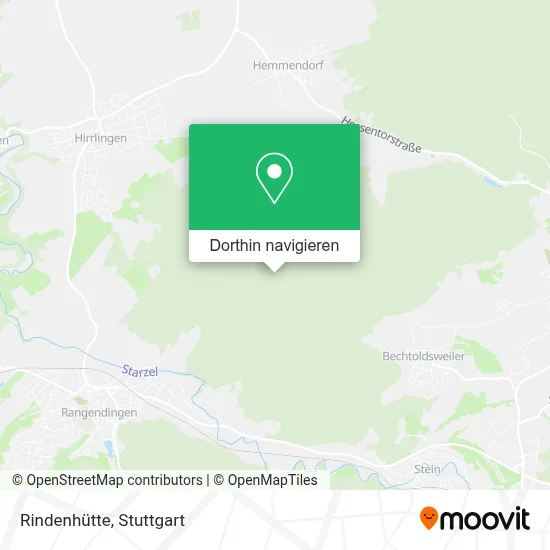 Rindenhütte Karte