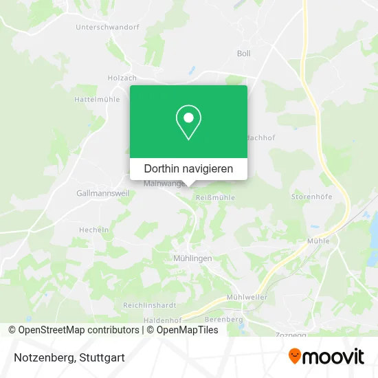 Notzenberg Karte