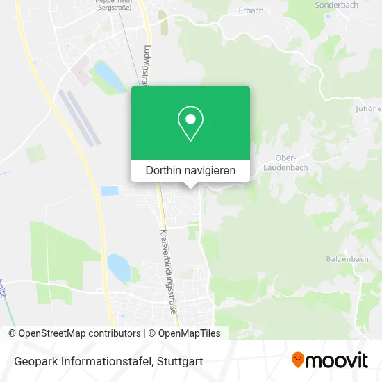 Geopark Informationstafel Karte