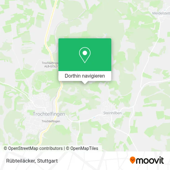 Rübteiläcker Karte