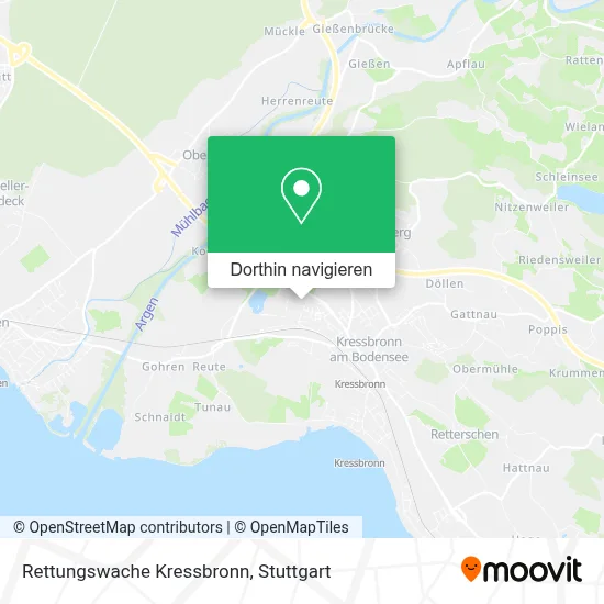 Rettungswache Kressbronn Karte