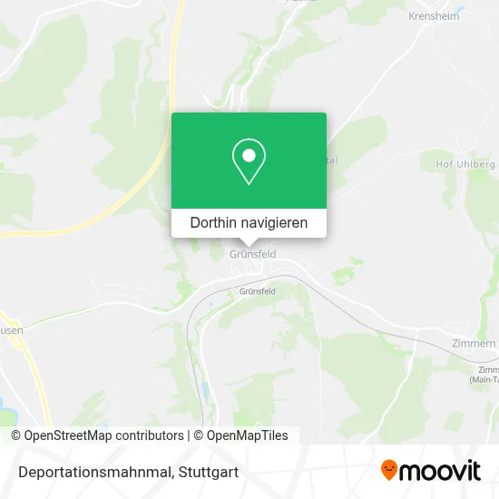 Deportationsmahnmal Karte