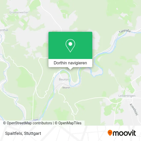 Spaltfels Karte