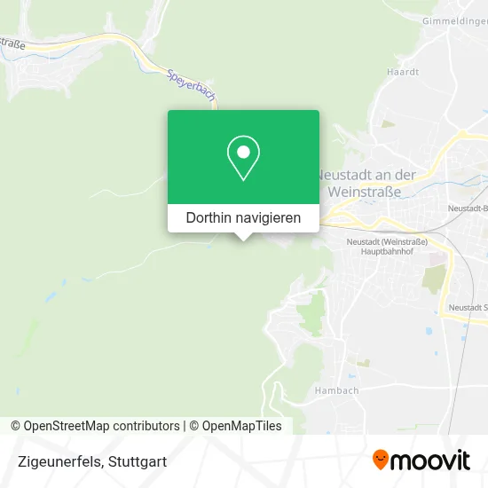 Zigeunerfels Karte