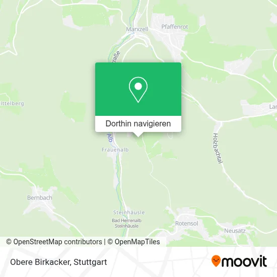Obere Birkacker Karte