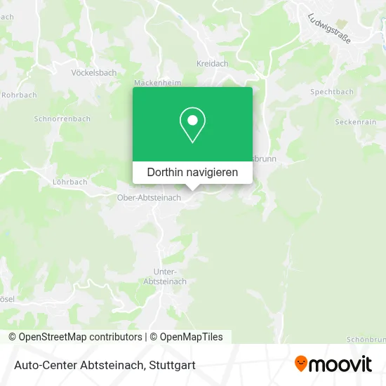 Auto-Center Abtsteinach Karte