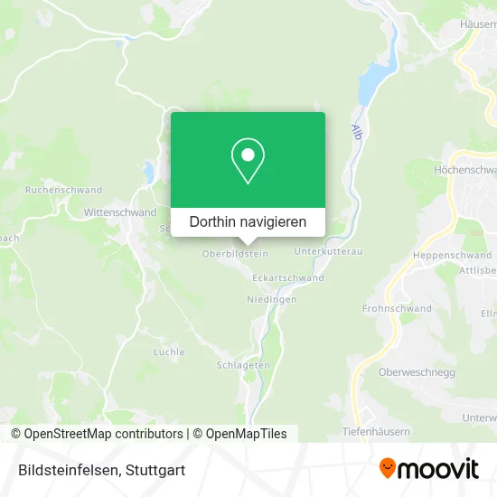 Bildsteinfelsen Karte