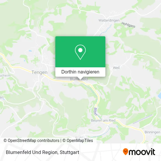 Blumenfeld Und Region Karte