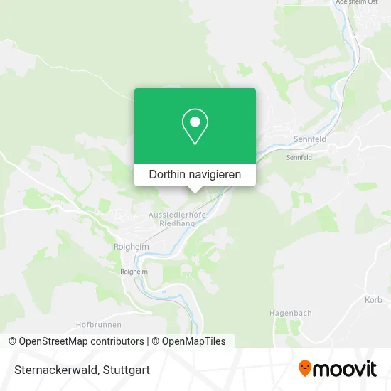 Sternackerwald Karte