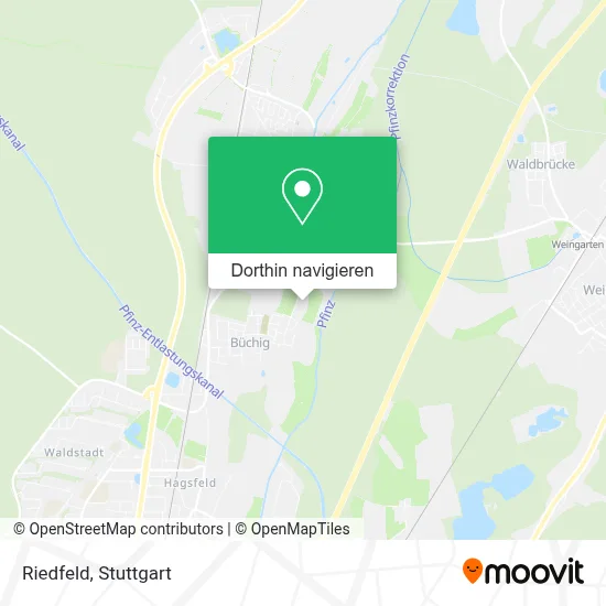 Riedfeld Karte