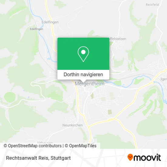 Rechtsanwalt Reis Karte