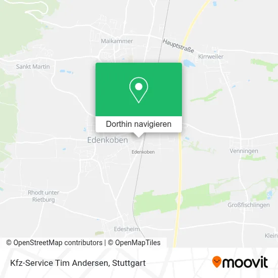 Kfz-Service Tim Andersen Karte