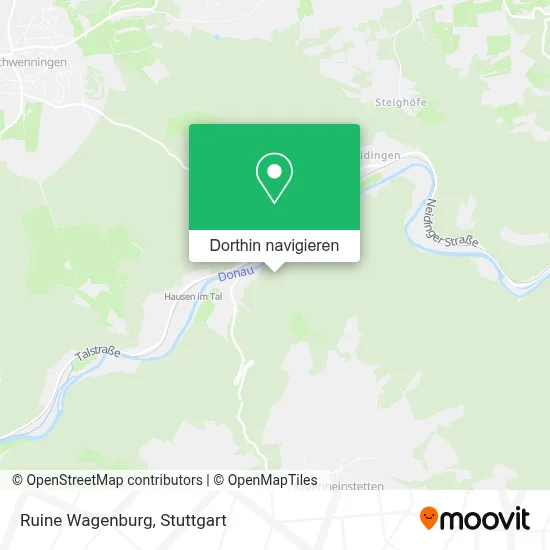 Ruine Wagenburg Karte