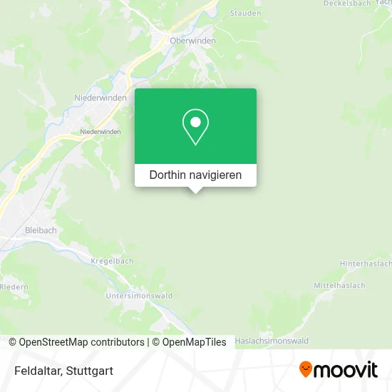 Feldaltar Karte