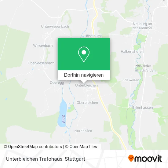 Unterbleichen Trafohaus Karte