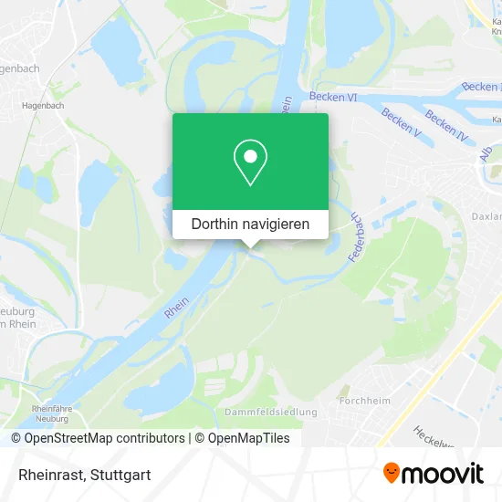 Rheinrast Karte