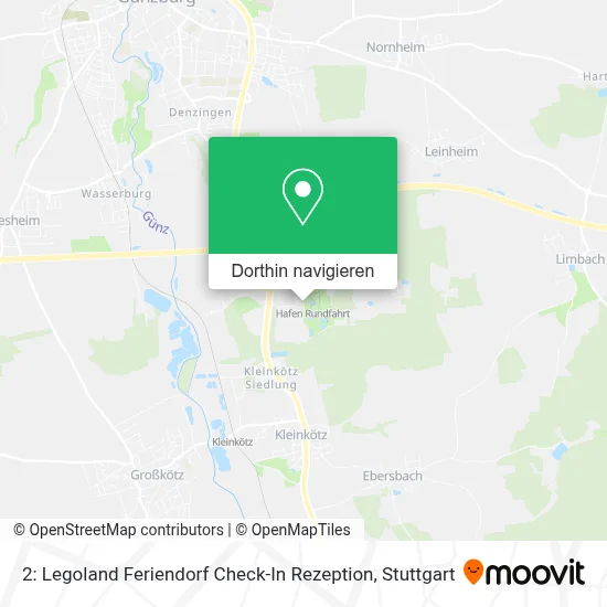 2: Legoland Feriendorf Check-In Rezeption Karte