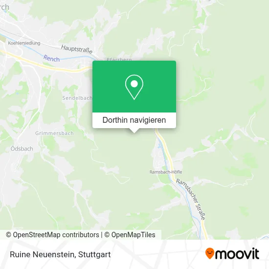 Ruine Neuenstein Karte