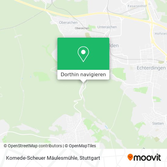 Komede-Scheuer Mäulesmühle Karte