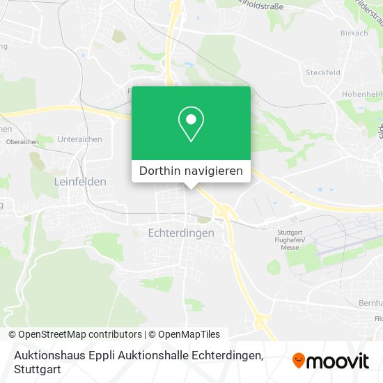 Auktionshaus Eppli Auktionshalle Echterdingen Karte