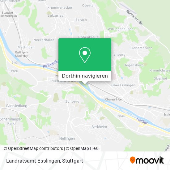 Landratsamt Esslingen Karte