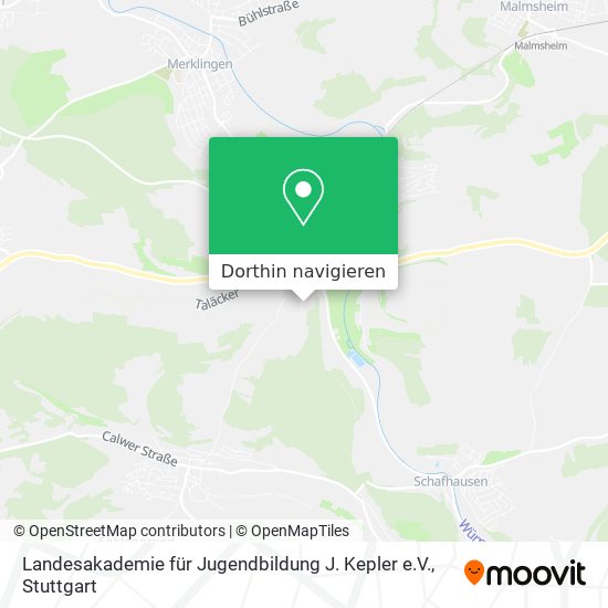 Landesakademie für Jugendbildung J. Kepler e.V. Karte