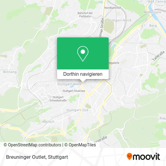 Breuninger Outlet Karte