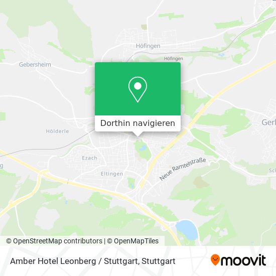 Amber Hotel Leonberg / Stuttgart Karte