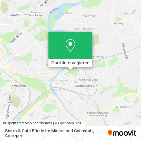 Bistro & Cafe Bürkle Im Mineralbad Cannstatt Karte