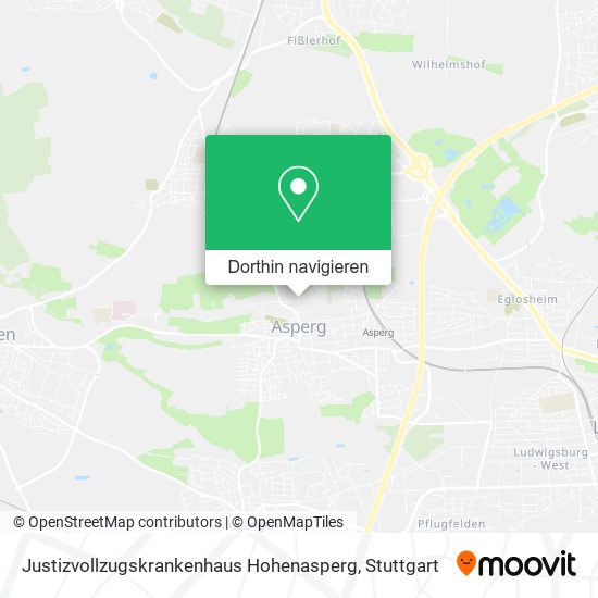 Justizvollzugskrankenhaus Hohenasperg Karte