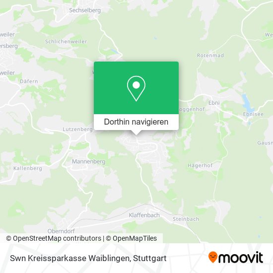 Swn Kreissparkasse Waiblingen Karte