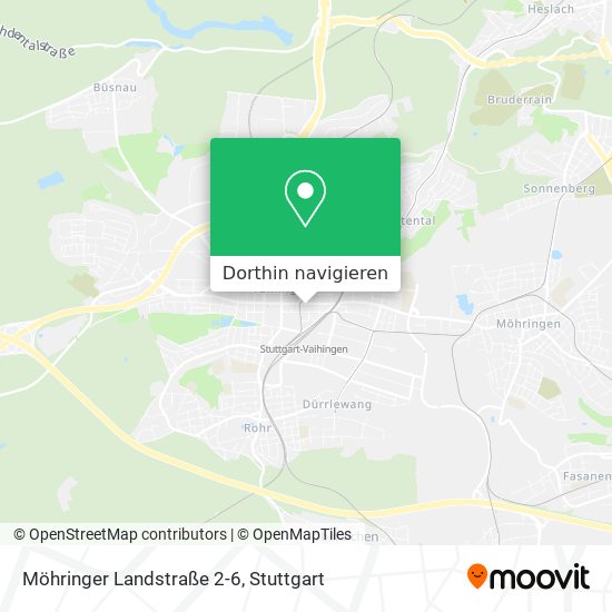 Möhringer Landstraße 2-6 Karte
