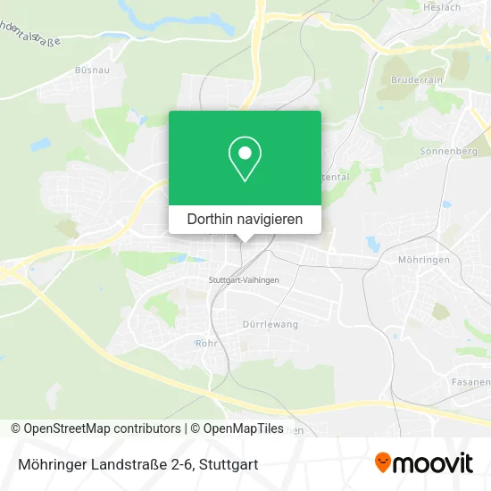 Möhringer Landstraße 2-6 Karte