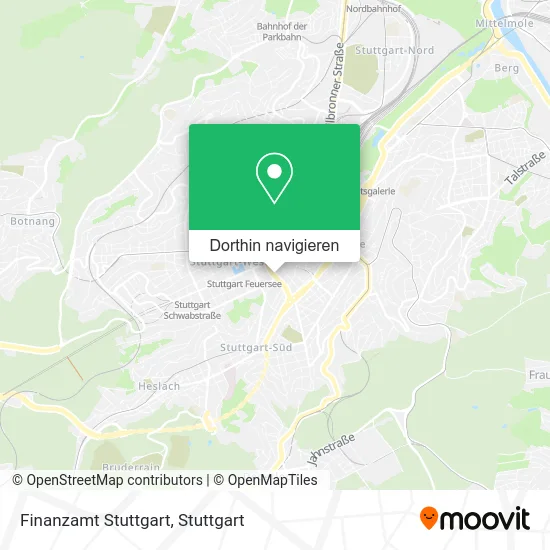 Finanzamt Stuttgart Karte