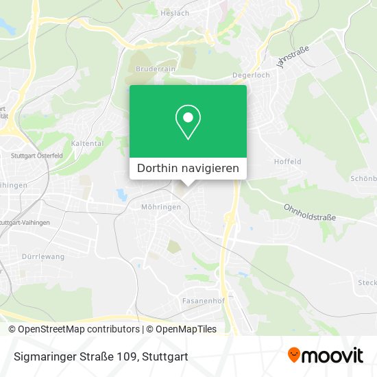 Sigmaringer Straße 109 Karte