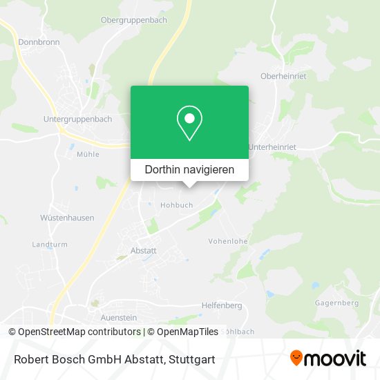 Robert Bosch GmbH Abstatt Karte