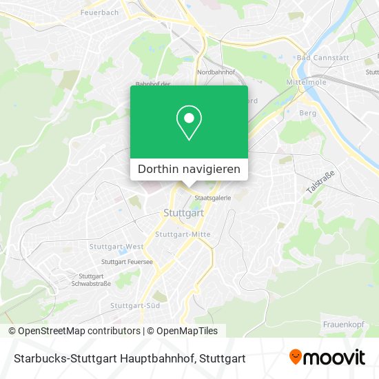 Starbucks-Stuttgart Hauptbahnhof Karte