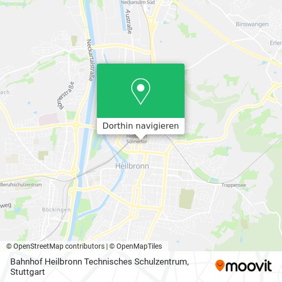 Bahnhof Heilbronn Technisches Schulzentrum Karte