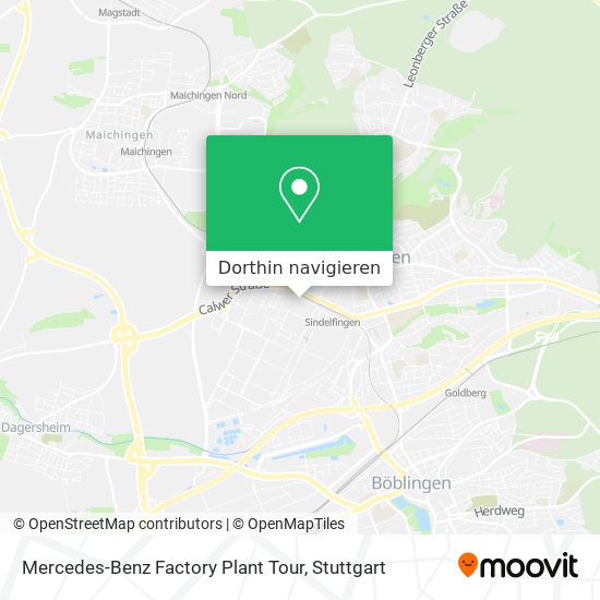 Mercedes-Benz Factory Plant Tour Karte