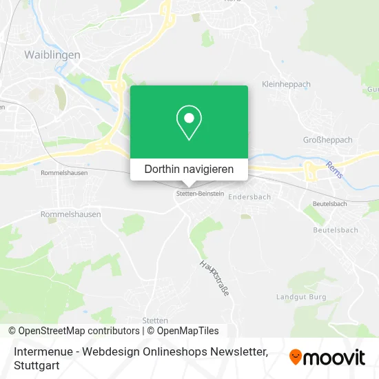 Intermenue - Webdesign Onlineshops Newsletter Karte