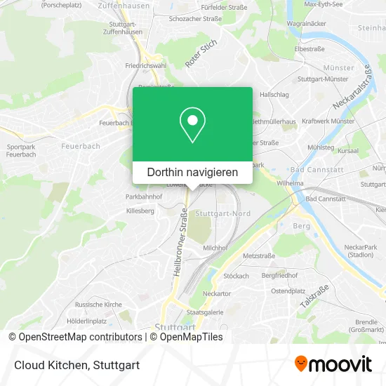 Cloud Kitchen Karte