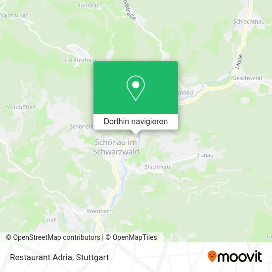 Restaurant Adria Karte