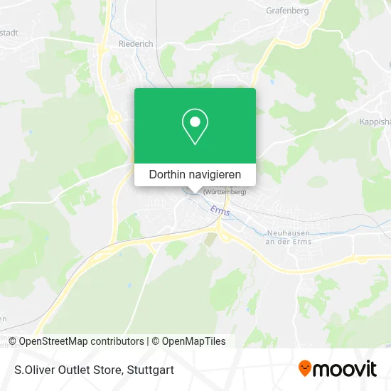 S.Oliver Outlet Store Karte
