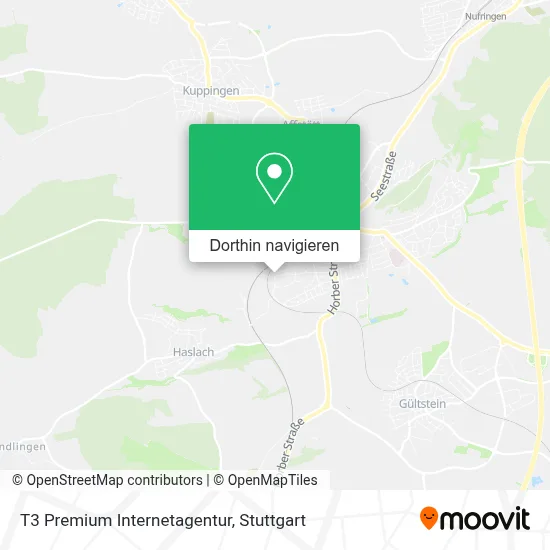 T3 Premium Internetagentur Karte