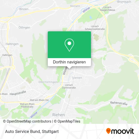Auto Service Bund Karte