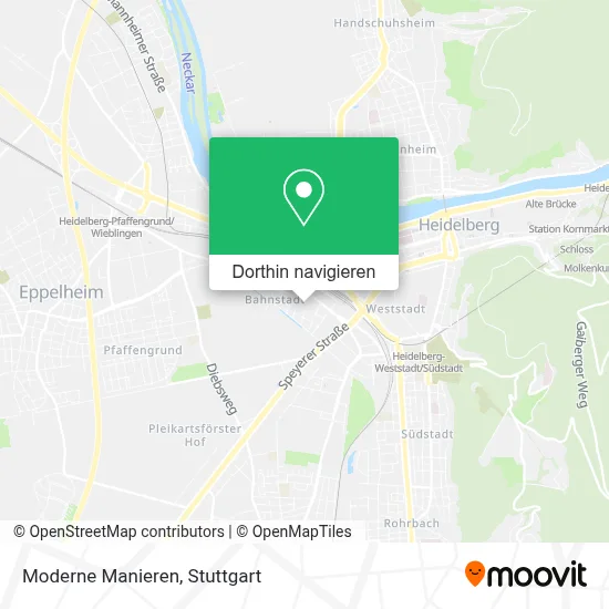 Moderne Manieren Karte