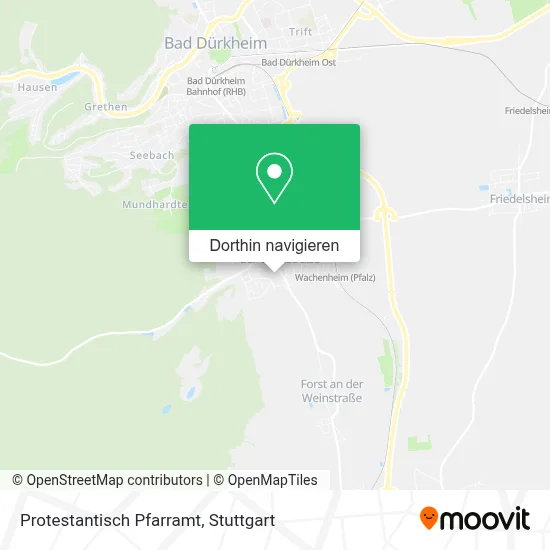Protestantisch Pfarramt Karte