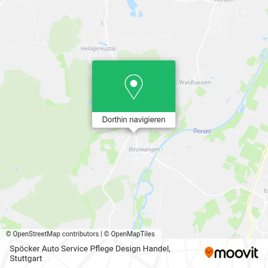 Spöcker Auto Service Pflege Design Handel Karte