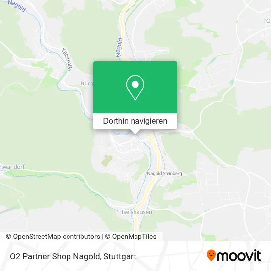 O2 Partner Shop Nagold Karte